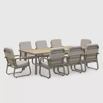 Комплект мебели Alora Garden Milano Bella капучино 9 предметов