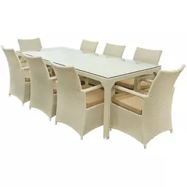 Комплект мебели NS RATTAN/MAVI 9 предметов кремовый