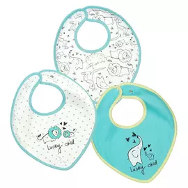 Комплект нагрудников Lucky Child Зоопарк 3 шт