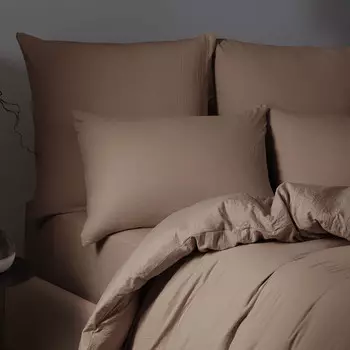 Комплект наволочек Sleepix Юко коричневый 70x70 см, 2пр.