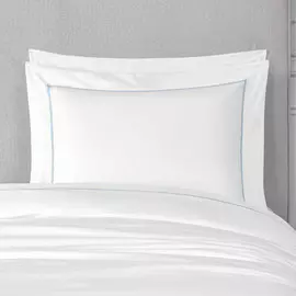 Комплект наволочек Togas плаза белый/светло-бирюзовый 50х70-2