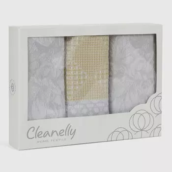 Комплект полотенец кухонных Cleanelly Bouquet 50х70-2 шт. в коробе