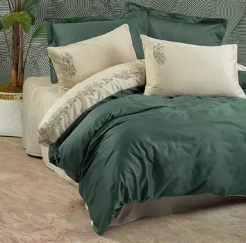 Комплект постельного белья Cotton Box brode satin Двуспальный 8680108063408