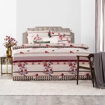 Комплект постельного белья Daily by T Эвита разноцветный Семейный/дуэт