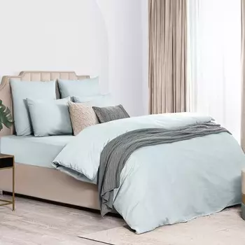 Комплект постельного белья Dome Лорено голубой Двуспальный