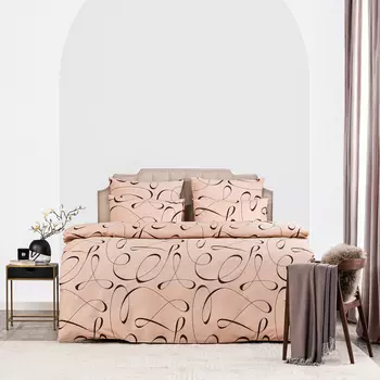 Комплект постельного белья Prime Prive Фрея Семейный/дуэт бежевый