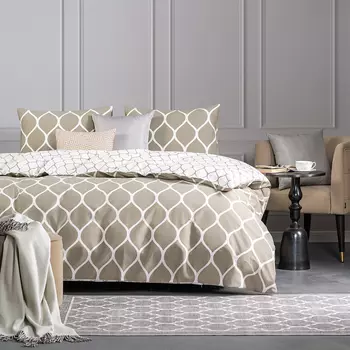 Комплект постельного белья Prime Prive Харди Полуторный бежевый