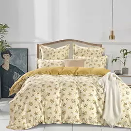 Комплект постельного белья Sofi De Marko Бони жёлтый Евро