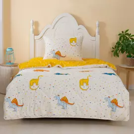 Комплект постельного белья Sofi De Marko Дино с одеялом жёлтый Детский