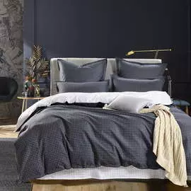 Комплект постельного белья Sofi De Marko Диксан синий Евро