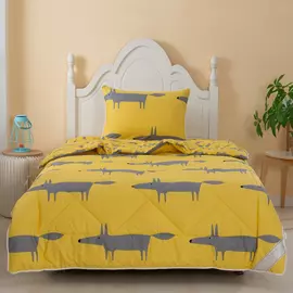 Комплект постельного белья Sofi De Marko Фокси с одеялом жёлтый Детский