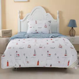 Комплект постельного белья Sofi De Marko Маяк с одеялом серый Детский