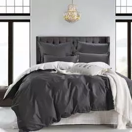 Комплект постельного белья Sofi De Marko Скиф белый с чёрным Евро