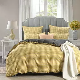 Комплект постельного белья Sofi De Marko Жардин жёлтый Евро