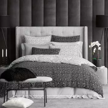 Комплект постельного белья Togas Бейкер черный Двуспальный евро