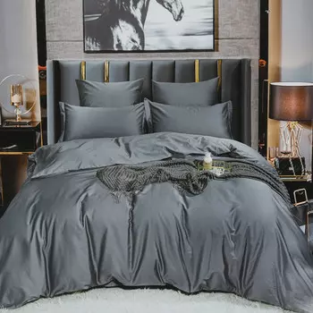 Комплект постельного белья Wonne Traum Elegance Pastel Graphite полуторный