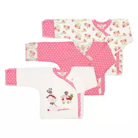 Комплект распашонок Маленькая садовница 3 шт