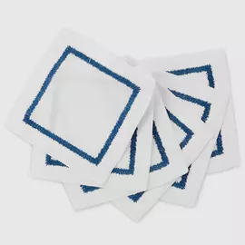 Комплект салфеток Banian Zigzag индиго 15х15 см