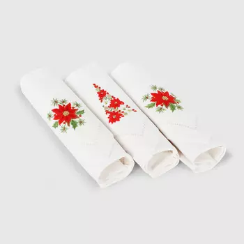 Комплект салфеток Wonne Traum Пуасент 3 шт 40х40 см