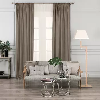 Комплект штор Daily by T Вилен бежевый 200х270 см 2 предмета