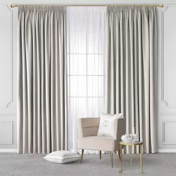 Комплект штор с подхватами Togas Пайнон экрю 260x275 см