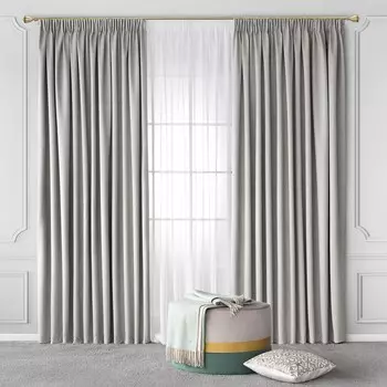 Комплект штор с подхватами Togas Пайнон бежевый 260x275 см