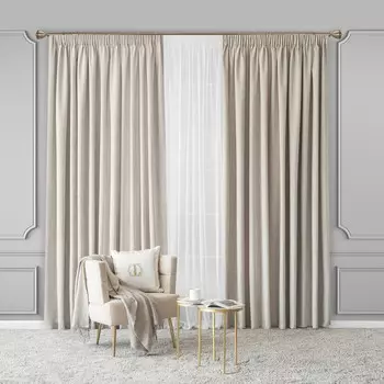 Комплект штор с подхватами Togas Роверо экрю 280x275 см 4 предмета