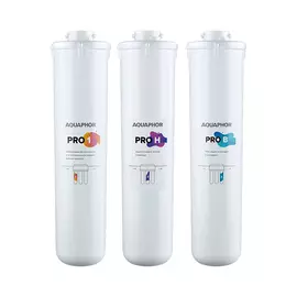 Комплект сменных модулей Аквафор Кристалл Эко H Pro белый (10661)