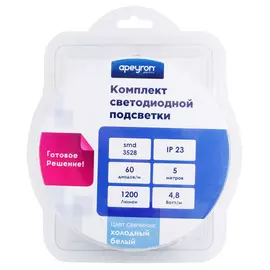 Комплект светодиодной подсветки Apeyron 10-12 SMD5050 60д/м 2,5 м