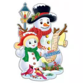 Композиция Runxiang 3D снеговики 61х43см (RX-SD03-65XL)