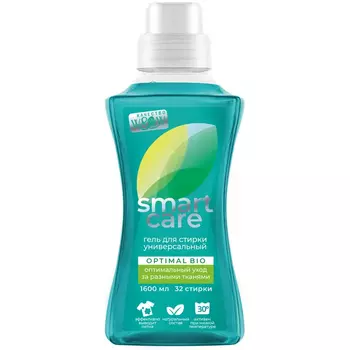 Концентрированное средство для стирки Smart care Optimal bio универсальное 1,6 л