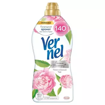 Кондиционер для белья Vernel Пион и белый чай, Универсальный, 1.74 л