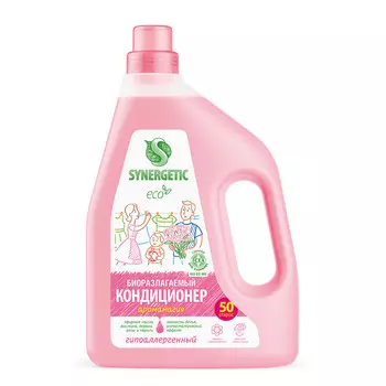 Кондиционер-ополаскиватель для белья Synergetic Аромамагия, 1,5 л, 50 стирок