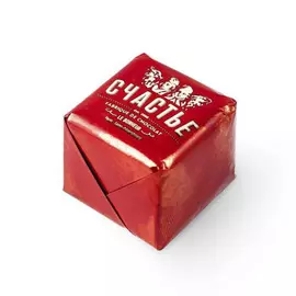 Конфета Счастье пралине с орехами и карамелью в молочном шоколаде 50 г