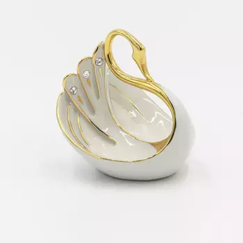 Конфетница RG Porcellane лебедь 8 см