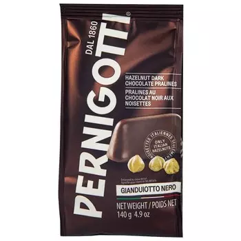 Конфеты из темного шоколада Pernigotti gianduiotto nero Пралине 140 г