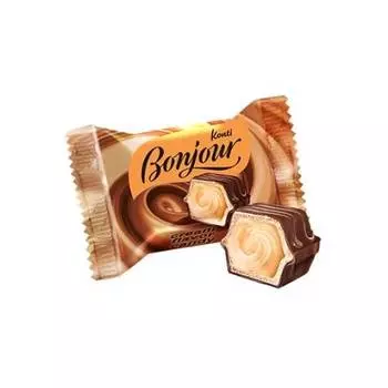 Конфеты Konti Bonjour со вкусом сливок, кг