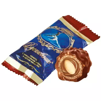 Конфеты Красный октябрь Вдохновение миндальный крем и цельный миндаль, кг