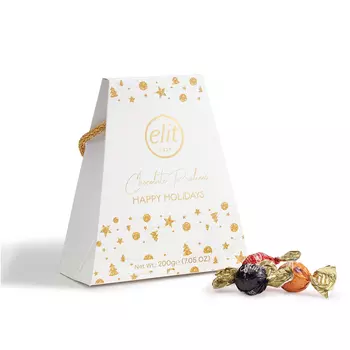 Конфеты шоколадные ELIT 1924 Happy Holidays ассорти белое, 200 г
