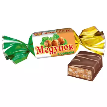 Конфеты Славянка Медунок с орехами, кг