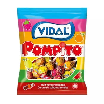 Конфеты Vidal assorted pompito lolly ассорти