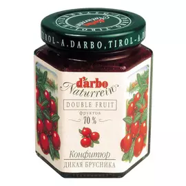 Конфитюр D'Arbo Naturrein дикая брусника 200 г