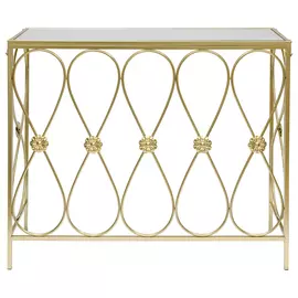 Консоль Glasar зеркальная столешница 92x32x78 см