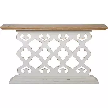 Консоль пристенная Glasar ажурная 142х30х78 см