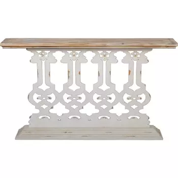 Консоль пристенная Glasar ажурная 142х30х83 см