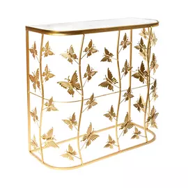 Консоль с белым мрамором Glasar 68x28x63 см