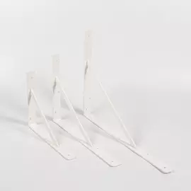 Консоль Vormann steg усиленная 300х200х4мм белый 300кг