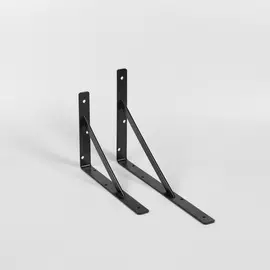 Консоль Vormann steg усиленная 300х200х4мм черный 300кг