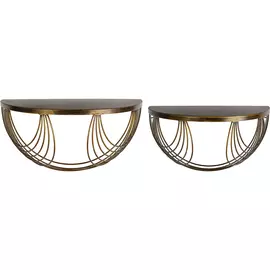 Консоли настенные 2 штуки Glasar 50x24,5x25, 40x20.5x22 см