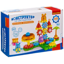 Конструктор BONDIBON Веселая карусель 49 деталей